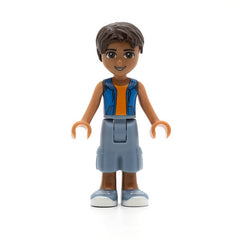 LEGO frnd196 - Friends Robert (Sand Blue Long Shorts, Blue Sleeveless Hoodie)