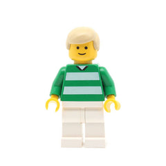LEGO soc059 - Soccer Player (Green & White Team #18 on Back)