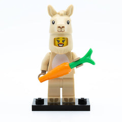 LEGO col20-7 - Llama Costume Girl, Series 20 (Set mit Stand und Zubehör)