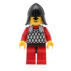 LEGO cas162 - Scale Mail (Red with Red Arms, Red Legs with Black Hips, Black Neck-Protector)