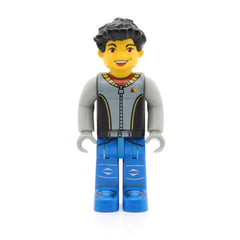 LEGO cre004 - Max (Black Torso, Light Gray Arms, Blue Legs)
