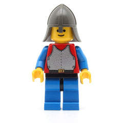 LEGO cas199 - Breastplate (Red with Blue Arms, Blue Legs with Black Hips, Dark Gray Neck-Protector)