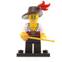 LEGO col12-13 Swashbuckler, Series 12 (Set mit Stand und Zubehör)