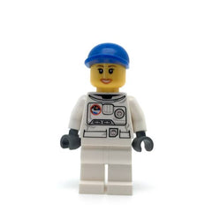 LEGO cty0225 - Spacesuit (White Legs, Blue Short Bill Cap, Eyelashes)