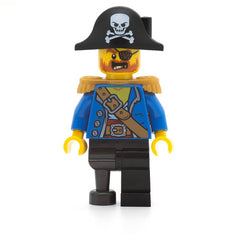 LEGO pi185 - Pirate Captain (Bicorne Hat with Skull and White Plume)