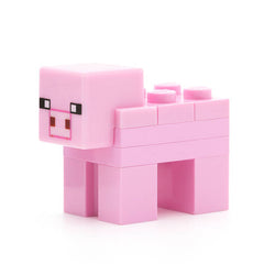 LEGO Tier minepig01-Bright Pink