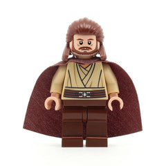 LEGO sw0322 - Qui-Gon Jinn (Light Flesh Head, Reddish Brown Legs)