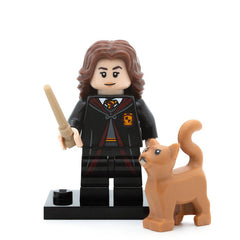 LEGO colhp-02 - Hermione Granger in School Robes, Harry Potter, Series 1 (Set mit Stand und Zubehör)