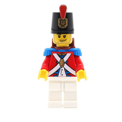 LEGO pi104 - Imperial Soldier II (Shako Hat Printed, Smirk and Stubble Beard)