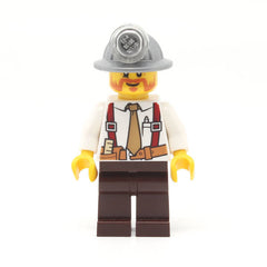 LEGO cty0322 - Miner (Shirt with Tie and Suspenders, Mining Helmet, Beard)