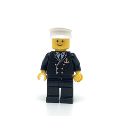 LEGO boat001 - Boat Admiral with Gold Anchor Pattern