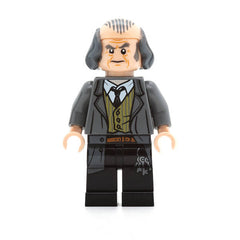 LEGO hp140 - Argus Filch (Bald on Top, Dark Bluish Gray Jacket)