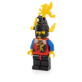 LEGO cas018 - Dragon Knights (Knight 2, Black Legs with Red Hips, Black Dragon Helmet, Yellow Plumes)