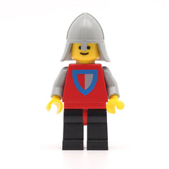 LEGO cas074 - Classic Knight (Shield Red/Gray, Black Legs with Red Hips, Light Gray Neck-Protector)