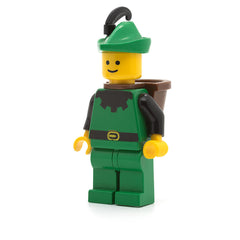 LEGO cas131a - Forestman (Black, Green Hat, Black Feather, D-Basket)