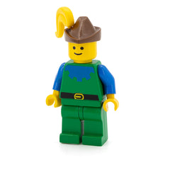 LEGO cas135 - Forestman (Blue, Brown Hat, Yellow Plume)