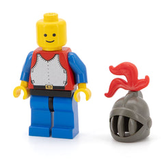 LEGO cas189 - Breastplate (Dark Gray Grille Helmet, Red Plume)