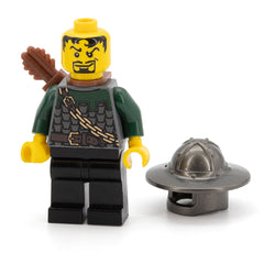 LEGO cas488 - Kingdoms - Dragon Knight (Scale Mail with Chain and Belt, Helmet with Broad Brim, Quiver)