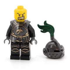 LEGO cas495 - Dragon Knight (Kingdoms, Armor with Chain, Helmet with Visor, Beard)