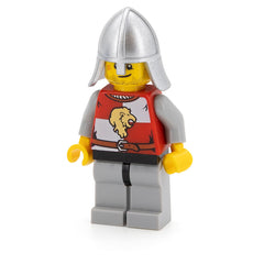 LEGO cas497 - Lion Knight Quarters (Kingdoms, Helmet with Neck Protector, Crooked Smile and Scar)