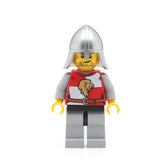 LEGO cas497 - Lion Knight Quarters (Kingdoms, Helmet with Neck Protector, Crooked Smile and Scar)