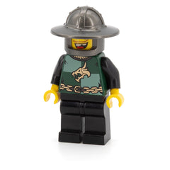 LEGO cas508 - Dragon Knight Quarters (Kingdoms, Helmet with Broad Brim, Missing Tooth (Chess Pawn)