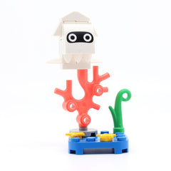 LEGO char01-8 - Blooper, Super Mario, Series 1 (Set mit Stand und Zubehör)