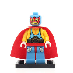 LEGO col01-10 - Super Wrestler, Series 1 (Set mit Stand und Zubehör)