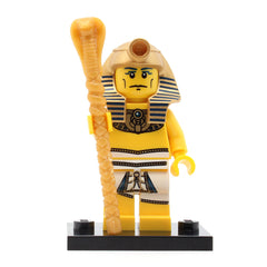 LEGO col02-16 - Pharaoh, Series 2 (Set mit Stand und Zubehör)