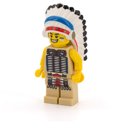 LEGO col034 - Tribal Chief, Series 3 (Minifigur ohne Stand und Zubehör)