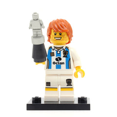 LEGO col04-11 - Soccer Player, Series 4 (Set mit Stand und Zubehör)