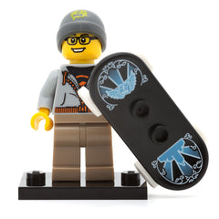 LEGO col04-9 - Street Skater, Series 4 (Set mit Stand und Zubehör)