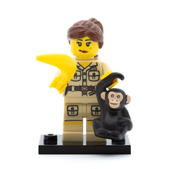 LEGO col05-7, Zookeeper, Series 5 (Set mit Stand und Zubehör)