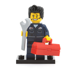 LEGO col06-15 - Mechanic, Series 6 (Set mit Stand und Zubehör)