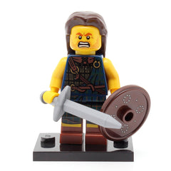 LEGO col06-02 - Highland Battler, Series 6 (Set mit Stand und Zubehör)