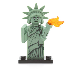LEGO col06-04 - Lady Liberty, Series 6 (Set mit Stand und Zubehör)