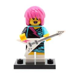LEGO col07-15 - Rocker Girl, Series 7 (Set mit Stand und Zubehör)