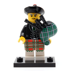 LEGO col07-06 - Bagpiper, Series 7 (Set mit Stand und Zubehör)