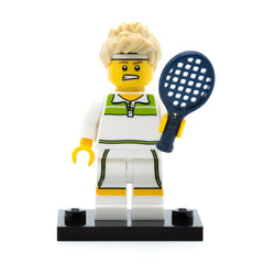 LEGO col07-9 - Tennis Ace, Series 7 (Set mit Stand und Zubehör)