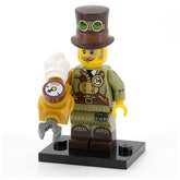 LEGO col27-12 - Steampunk Inventor, Series 27 (Set mit Stand und Zubehör)