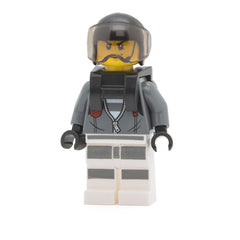 LEGO cty0999 - Sky Police (Jail Prisoner Jacket over Prison Stripes, Neck Bracket, for Parachute)