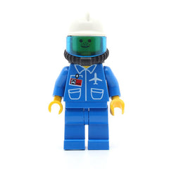 LEGO air025 - Airport (Blue, Blue Legs, White Fire Helmet, Breathing Hose, White Airtanks, Nose Freckles)