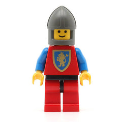 LEGO cas119 - Crusader Lion (Red Legs with Black Hips, Dark Gray Chin-Guard)