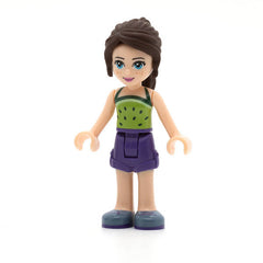 LEGO frnd193 - Friends Naomi (Light Nougat, Lime Halter Top with Dark Green Dots, Dark Purple Shorts, Sand Blue Shoes)