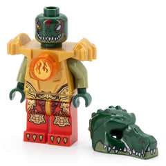 LEGO dim013 - Cragger (Fire Chi, Heavy Armor, Pearl Gold Torso)