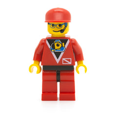 LEGO div011 - Divers Control 2 (Red Legs with Black Hips, Red Cap)