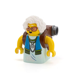 LEGO drm031 - Mrs. Castillo (Reddish Brown and Flat Silver Backpack)