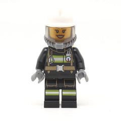 LEGO cty0629 - Fire (Reflective Stripes with Utility Belt, White Fire Helmet, Breathing Neck Gear with Airtanks)
