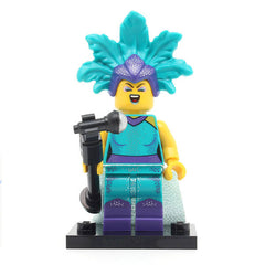 LEGO col21-12 - Cabaret Singer, Series 21 (Set mit Stand und Zubehör)