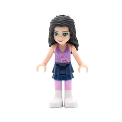 LEGO frnd007 - Friends Emma (Dark Blue Layered Skirt, Medium Violet Top, White Boots)